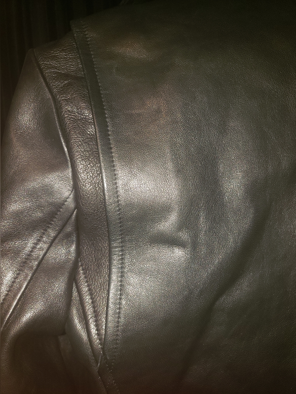 NWT B.R. Lambskin Leather Brass Hardware Biker Crop Jacket L - Picture 5 of 13
